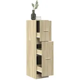 vidaXL Apothekerschrank Sonoma-Eiche 30x41x118 cm Holzwerkstoff