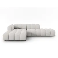 Micadoni Ecksofa Lupine, modular offen 5-Sitzer grau