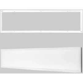 tm lecom LED Panel 120x30 cm LED Deckenleuchte Aufputzpanel Aufbaupanel Aufputz 40w inkl. Aufbaurahmen Neutralweiß