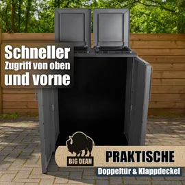 BigDean Mülltrennsystem 0 l Grau/Schwarz