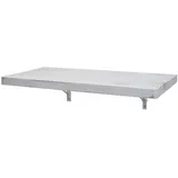 MCW Wandtisch MCW-H48, Wandklapptisch Wandregal Tisch, klappbar 120x60cm shabby weiß