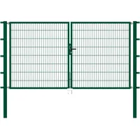 GAH Alberts GAH-Alberts Stabgitter Doppeltor Flexo 250 x 80 cm Typ 6/5/6, grün, z. Einbetonieren