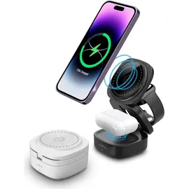 MaxLife 3-in-1 drahtloses Ladegerät 15W weiß