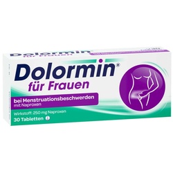 Dolormin für Frauen bei Regelschmerzen mit Naproxen