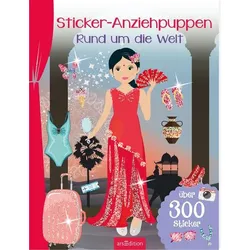 Sticker-Anziehpuppen - Rund um die Welt