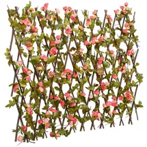 vidaXL Rankgitter mit Künstlichem Efeu 180 x 60 cm Rosa