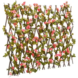 vidaXL Rankgitter mit Künstlichem Efeu 180 x 60 cm Rosa