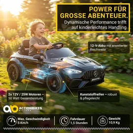ACTIONBIKES MOTORS Kinder-Elektroauto Mercedes AMG CLE 53 schwarz