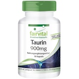 fairvital | Taurin 900mg Kapseln - 90 Kapseln - HOCHDOSIERT - VEGAN