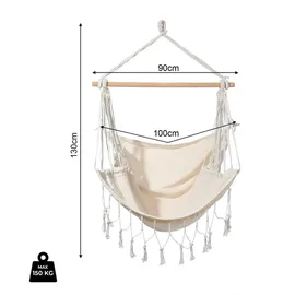 Mobili Rebecca Hängesessel, Beige, Boho