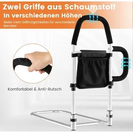 Costway Bettschutzgitter Rausfallschutz 136 kg Schwarz/Weiß