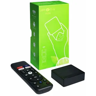 BOXPUT-Lemon TV Mini TV Box, Android 12.0 TV Box with Android, H618 Android TV Box, Dual WiFi tv Box Android, Smart TV Box, TV Box 2025 tv Box 4k, 2GB RAM 16GB ROM, with BT Voice Remote Control