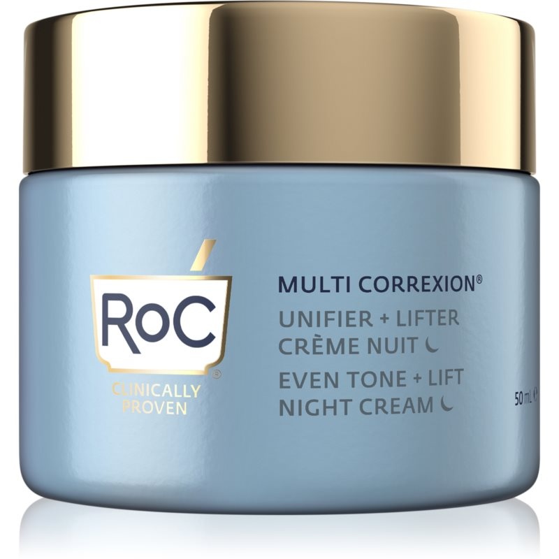 RoC Multi Correxion Even Tone + Lift aufhellende Nachtcreme zum vereinheitlichen der Hauttöne 50 ml