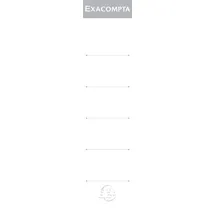 Exacompta Rückenschilder 535E Weiß 32 x 185 mm 10 Blatt