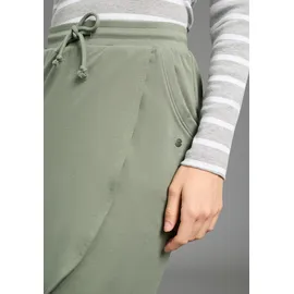 KangaROOS Jerseyrock Damen Wickeloptik Khaki 48
