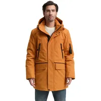 Tom Tailor Funktionsmantel mit Logo Anhänger braun L (50/52)