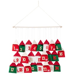 Adventskalender Bags in Grün/Rot