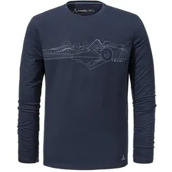 SCHÖFFEL Herren Shirt Longsleeve Kasos M, navy blazer, 56