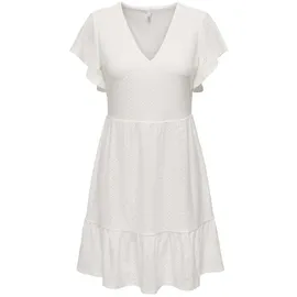 Only Kleid Minikleid Weiß M