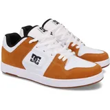 DC Shoes "Manteca", Herren, Gr. 9(42), weiß (wheat, weiß), Obermaterial: Leder (Kuh) / Futter: Textil / Außensohle: Gummi., Schuhe Schnürschuh