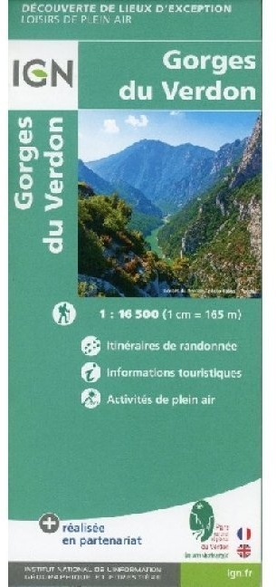 Gorges Du Verdon  Karte (im Sinne von Landkarte)
