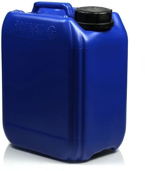 Jerrycan, 5 l, rechthoekig, HDPE-kunststof, blauw, monding: ND 55