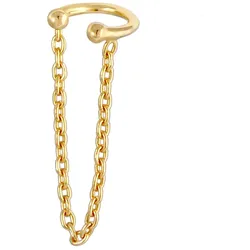 Elli Earcuff Ohrklemme mit Kettchen 925 Silber Earcuffs   Damen 