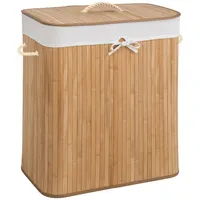 Tectake Wäschekorb mit Wäschesack eckig 100 L