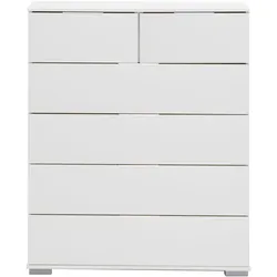 Schubkastenkommode WIMEX "Easy", weiß, B:82cm H:102cm T:41cm, Sideboards