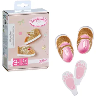 Zapf Creation Baby Annabell Schuhe Gold 43cm