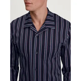 CALIDA Schlafanzug »Relax Streamline 4« 2 tlg. in Interlock-Qualität, weich, Cotton, lange Ärmel Gr. M (50), dark sapphire, , 36570102-M