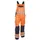 DASSY Warnschutz Latzhose mit Kniepolstertaschen, NEONORANGE/DUNKELBLAU , Kurzgröße, Gr. 46