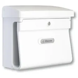 Kunststoff-Briefkasten Bremen 885 weiß - weiß