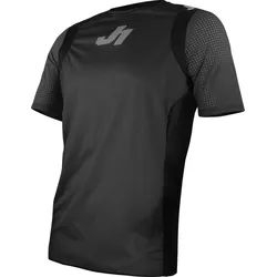 Just1 J-Flex Shortsleeve Fahrrad Jersey, schwarz, Größe XL für Männer