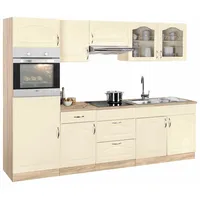 WIHO KÜCHEN Küchenzeile »Linz«, ohne E-Geräte, Breite 270 cm, gelb