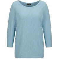 GOLDNER Rundhalspullover Blau 48