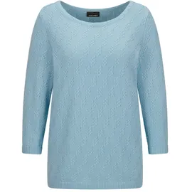 GOLDNER Rundhalspullover Blau 48