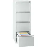 Gürkan Hängeregistraturschrank lichtgrau 4 Schubladen 40,0 x 62,0 x 132,0 cm