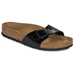 BIRKENSTOCK  Pantoffeln Madrid BF Patent Black  in Schwarz, 40