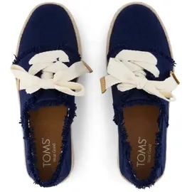 TOMS Carolina Lace UP navy beachside woven/fray 38