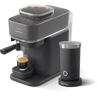 Philips Baristina Espressomaschine BAR303/60 Schwarzgrau inkl. Milchaufschäumer