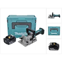 Makita DPJ 180 M1J Akku Nutfräse 18 V 100 mm + 1x Akku 4,0 Ah + Makpac