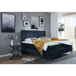 Meise La Maison Boxspringbett Chesterfield 160 / 180 cm Samt-Velour