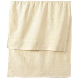 bonprix Handtuch in weicher Qualität, beige, 70x140 cm, mit Baumwolle