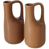 Boltze Mirosa Vase, braun 18,2cm sortiert (1 Stück)