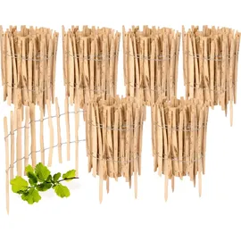 Garronda Staketenzaun 500 x 35 cm Haselnuss