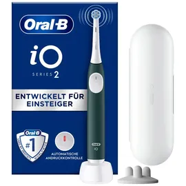 Oral-B iO Series 2 Forest Green Special Edition + Reiseetui + Aufsteckbürstenhalter