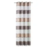 Home fashion Ösenschal, Stoff, Cappuccino, 145 x 140 cm,