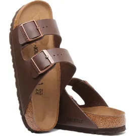 Birkenstock Arizona Birko-Flor schmal dunkelbraun 35