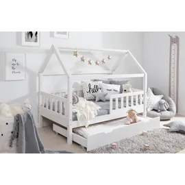 TICAA Hausbett Kay 100 x 200 cm Kiefer massiv